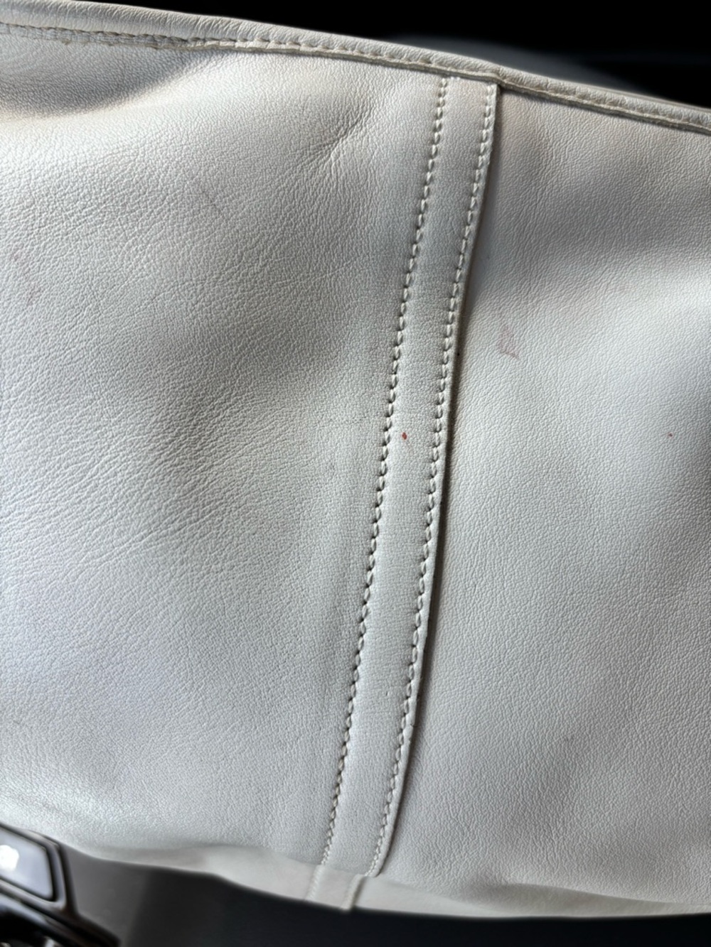 Coach Ergo White Leather Shoulder Bag Y2K Minimalist - Picture 8 of 11